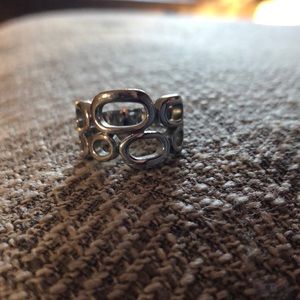 LIA SOPHIA SILVER TONE RING SIZE 8